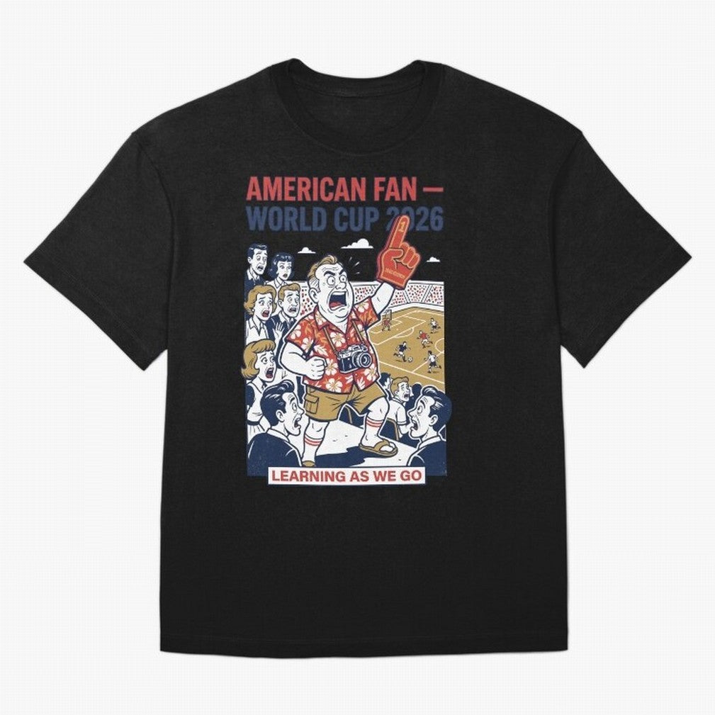 American Fan ¡ª World Cup 2026 ¡ª Learning as We Go V1 Classic T-Shirt Remember FIFA World Cup 2026 USA Canada Mexico Spirit, Celebrating Netherlands, Neymar, Haaland and Cristiano Ronaldo, Vintage Soccer Flavor, Modern Football Stars, National