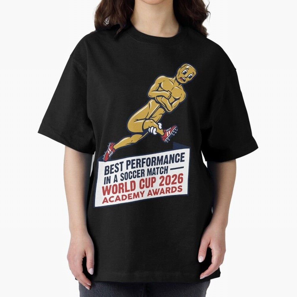Academy Awards Best Performance Soccer V1 Classic T-Shirt Stand Proud for FIFA World Cup 2026 Group Stage Celebrating Messi and Cristiano Ronaldo, Spain Energy, Football Festival Excitement, Trophy Ambitions, Country Rivalries and Star Player Buzz;