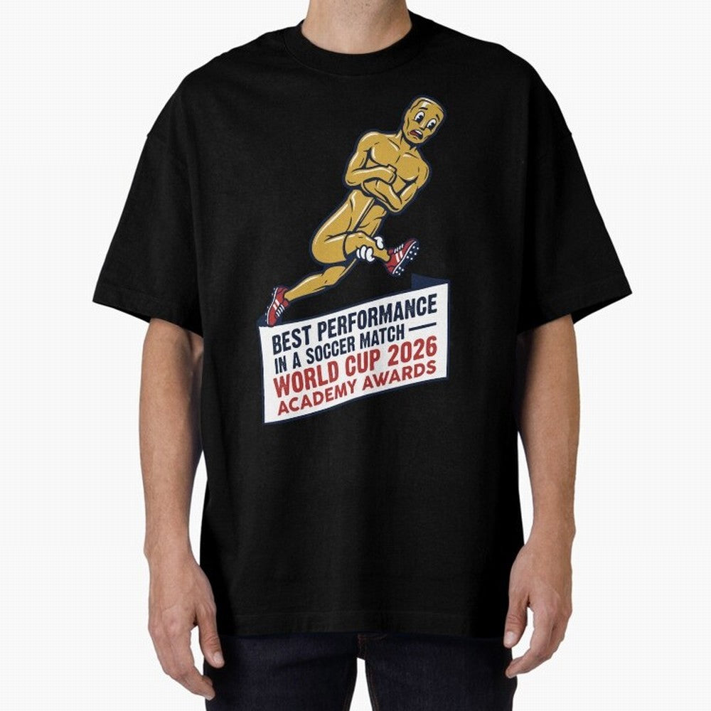Academy Awards Best Performance Soccer V1 Classic T-Shirt Stand Proud for FIFA World Cup 2026 Group Stage Celebrating Messi and Cristiano Ronaldo, Spain Energy, Football Festival Excitement, Trophy Ambitions, Country Rivalries and Star Player Buzz;