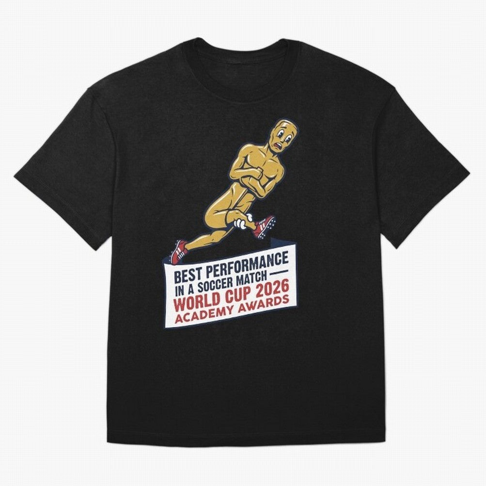 Academy Awards Best Performance Soccer V1 Classic T-Shirt Stand Proud for FIFA World Cup 2026 Group Stage Celebrating Messi and Cristiano Ronaldo, Spain Energy, Football Festival Excitement, Trophy Ambitions, Country Rivalries and Star Player Buzz;