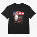 The American eagle and its friend, the Austrian eagle Classic T-Shirt Bring Global Tournament Vibes to Global Football Passion for FIFA World Cup 2026, Inspired by Messi and Cristiano Ronaldo, Brazil, Worldwide Fan Energy, Dramatic Goals, Stadium