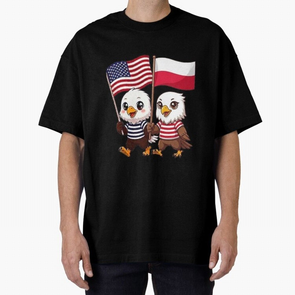 The American eagle and its friend, the Polish eagle Classic T-Shirt Support Your Favorite Stars during FIFA World Cup 2026 Highlighting Cristiano Ronaldo, England, France and Netherlands Energy, Football Passion, Legendary Performances, Festival