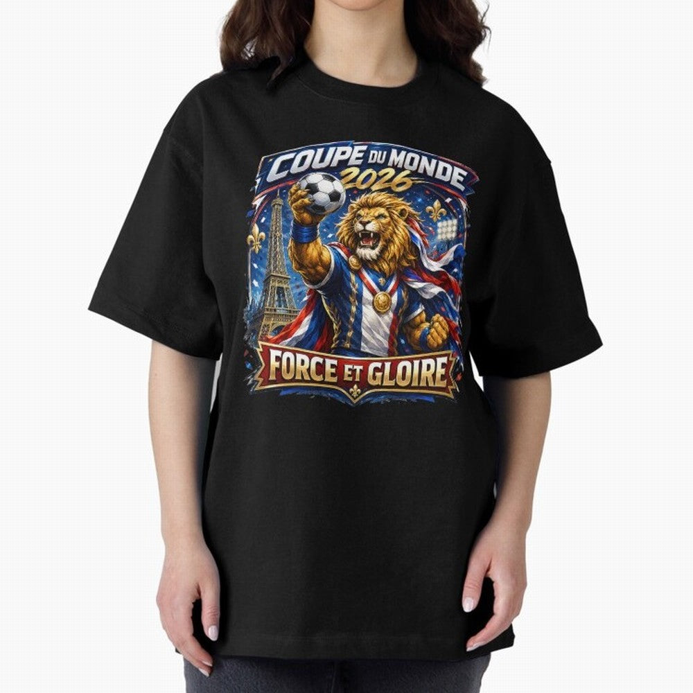France Lion World Cup 2026 Classic T-Shirt Follow the Road to FIFA World Cup 2026 Group Stage Capturing CR7 and Messi, England Energy, Championship Spirit, Famous Goals, Roaring Crowds and International Football Unity; Great for Watch Parties,