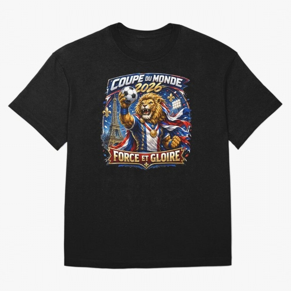 France Lion World Cup 2026 Classic T-Shirt Follow the Road to FIFA World Cup 2026 Group Stage Capturing CR7 and Messi, England Energy, Championship Spirit, Famous Goals, Roaring Crowds and International Football Unity; Great for Watch Parties,