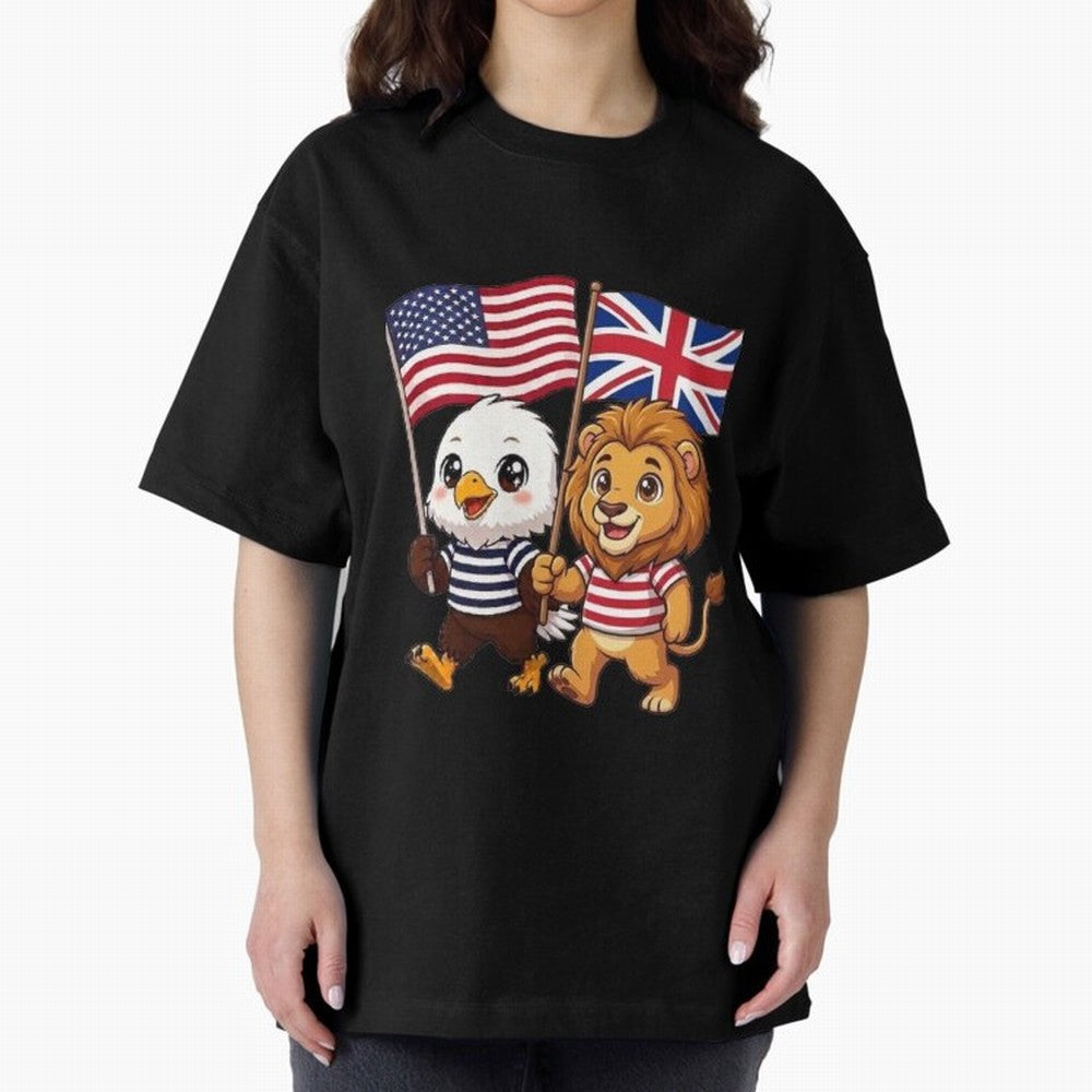 The American eagle and its brothers, the British lion Classic T-Shirt Honor the Football Icons of FIFA World Cup 2026 Group Stage for Fans of Messi, Neymar and Mbappe and Germany, Bringing Fan Favorite Moments, National Team Passion, Big Match