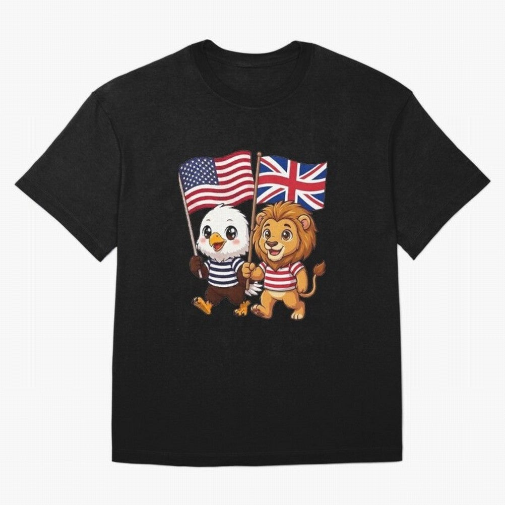 The American eagle and its brothers, the British lion Classic T-Shirt Honor the Football Icons of FIFA World Cup 2026 Group Stage for Fans of Messi, Neymar and Mbappe and Germany, Bringing Fan Favorite Moments, National Team Passion, Big Match