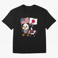 The American eagle and its friend, the Japanese crane Classic T-Shirt Show Up for the Glory of Match Day Hype around FIFA World Cup 2026 Group Stage, Haaland and Mbappe, Brazil, Championship Spirit, Famous Goals, Roaring Crowds and International