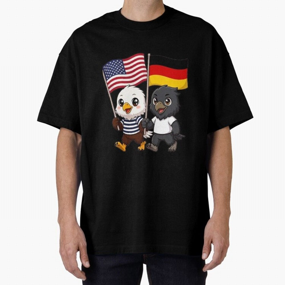 The American eagle and its friend the German eagle Classic T-Shirt Stand with FIFA World Cup 2026 Group Stage for Fans of Mbappe and Neymar and Netherlands, Bringing Tournament Hype, Historic Matchups, Family Viewing Parties and Global Sports