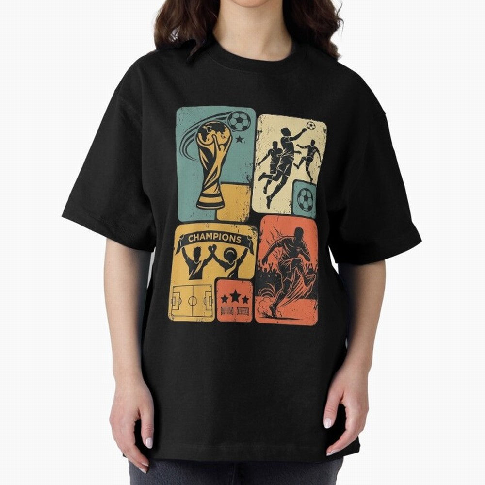 Retro World Cup 2026 Soccer Champion - Vintage Aesthetic Classic Football Shirt Design for Fans and Gift Classic T-Shirt Represent the FIFA World Cup 2026 USA Canada Mexico Journey through Cristiano Ronaldo Highlights, Argentina and Brazil Pride,