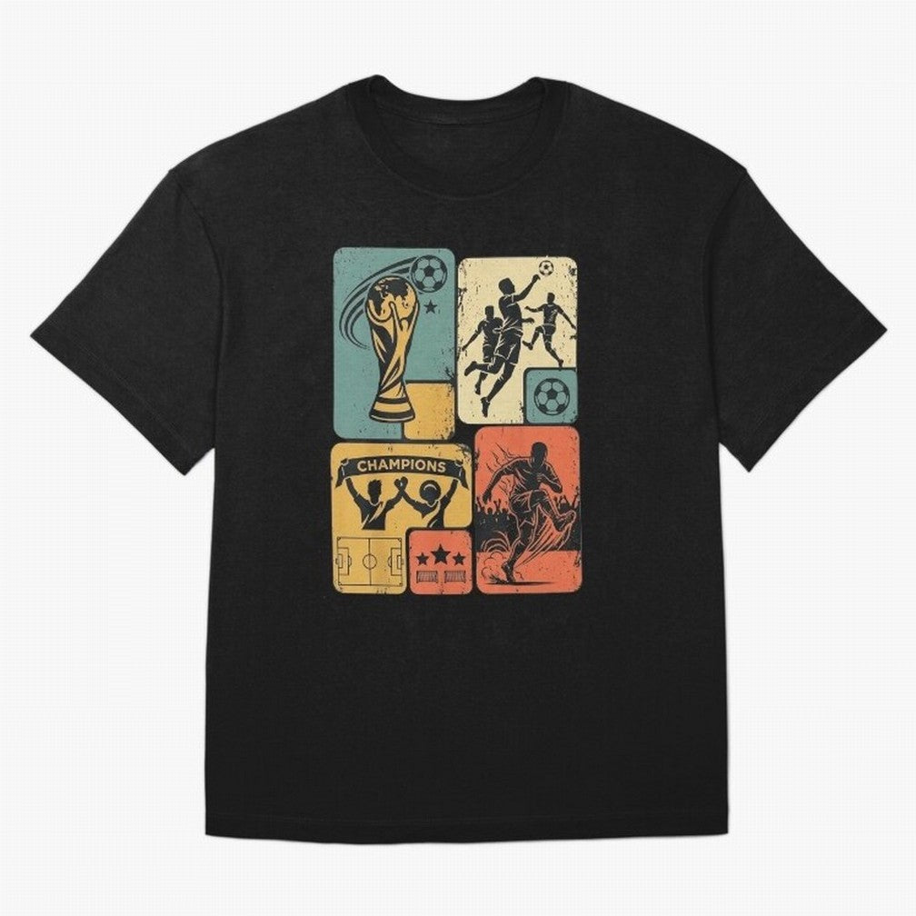 Retro World Cup 2026 Soccer Champion - Vintage Aesthetic Classic Football Shirt Design for Fans and Gift Classic T-Shirt Represent the FIFA World Cup 2026 USA Canada Mexico Journey through Cristiano Ronaldo Highlights, Argentina and Brazil Pride,