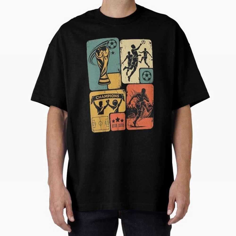 Retro World Cup 2026 Soccer Champion - Vintage Aesthetic Classic Football Shirt Design for Fans and Gift Classic T-Shirt Represent the FIFA World Cup 2026 USA Canada Mexico Journey through Cristiano Ronaldo Highlights, Argentina and Brazil Pride,