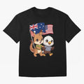 the Australian kangaroo and its friend the American eagle Classic T-Shirt Bring a Vintage Feel to Global Football Passion for FIFA World Cup 2026 Group Stage, Centered on Mbappe and Neymar, Spain, Football Festival Excitement, Trophy Ambitions,
