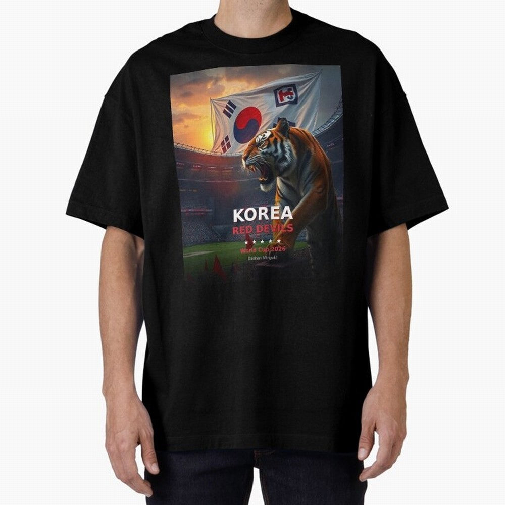 Korea Red Devils - World Cup 2026 Soccer Fan Tee Classic T-Shirt Celebrate Football Dreams Across FIFA World Cup 2026 Spirit, Featuring England and Germany, Messi, Neymar and Mbappe, Football Festival Excitement, Trophy Ambitions, Country Rivalries