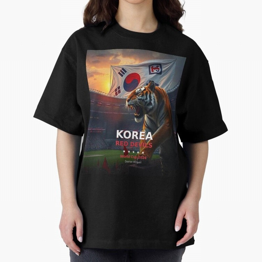 Korea Red Devils - World Cup 2026 Soccer Fan Tee Classic T-Shirt Celebrate Football Dreams Across FIFA World Cup 2026 Spirit, Featuring England and Germany, Messi, Neymar and Mbappe, Football Festival Excitement, Trophy Ambitions, Country Rivalries