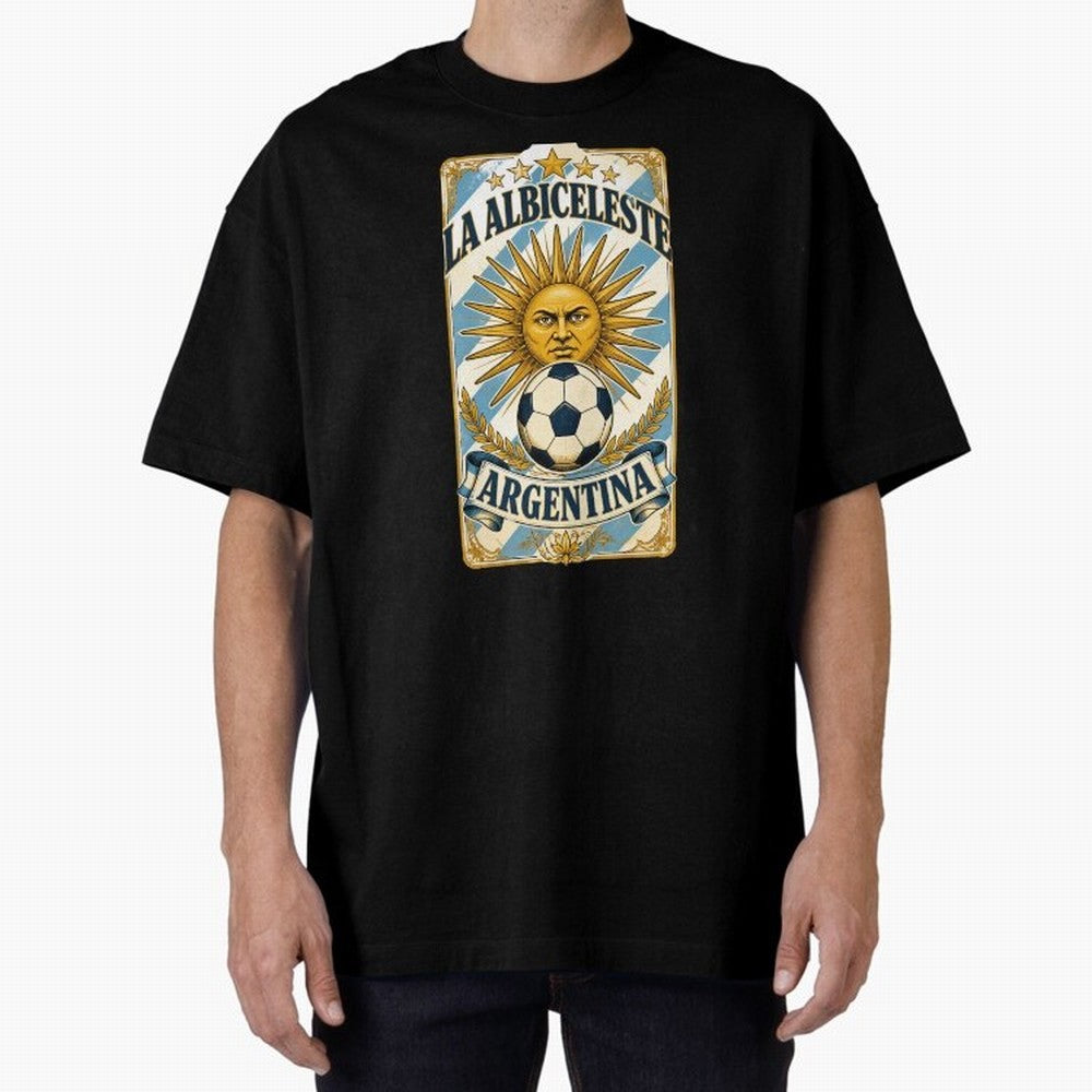 Argentina Soccer Sun - La Albiceleste Vintage Champions Football Fan T-Shirt Classic T-Shirt Make Memories around the FIFA World Cup 2026 Group Stage Journey through Messi, Neymar and Mbappe Highlights, Brazil Pride, Fan Favorite Moments, National