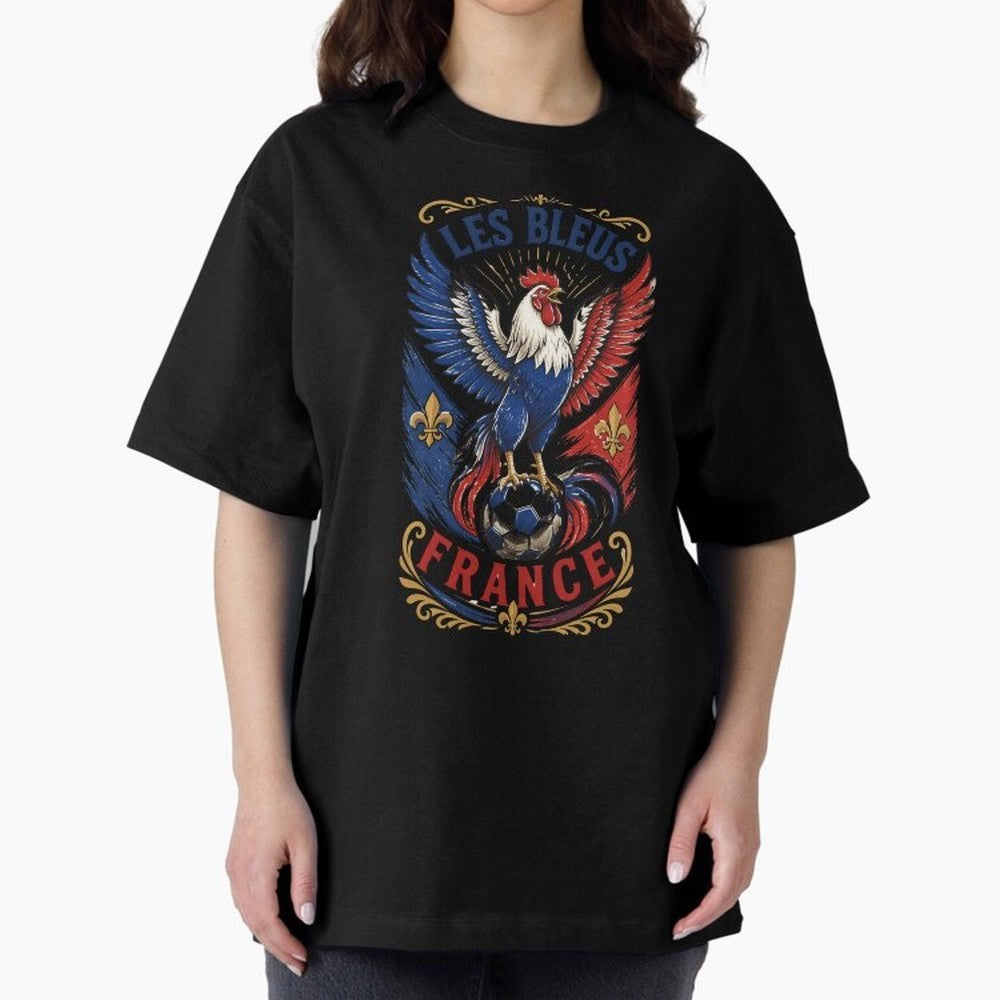 France Soccer Rooster - Les Bleus Vintage Patriotic Football Fan T-Shirt Classic T-Shirt Share FIFA World Cup 2026 USA Canada Mexico Spirit, Made for France and Portugal, Mbappe and Neymar, Football History, Final Match Energy, Crowd Noise and Once