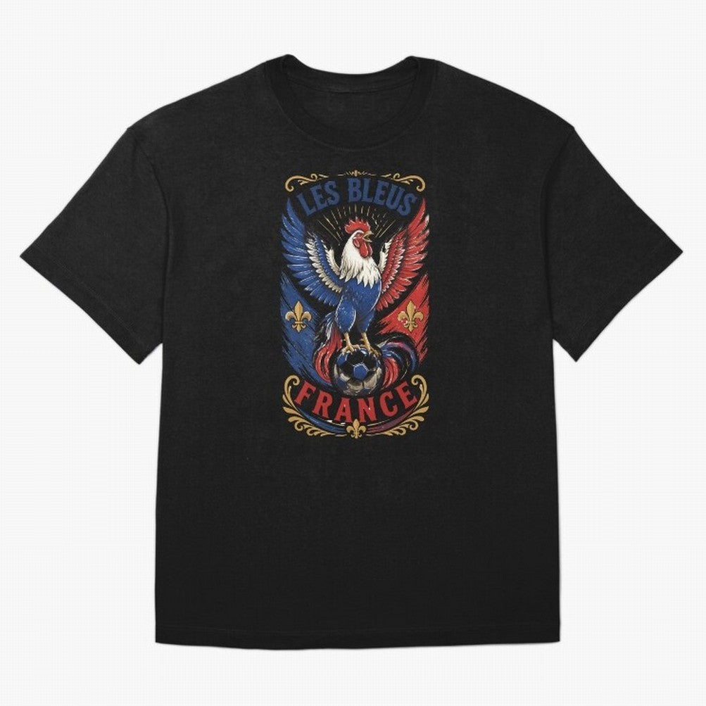 France Soccer Rooster - Les Bleus Vintage Patriotic Football Fan T-Shirt Classic T-Shirt Share FIFA World Cup 2026 USA Canada Mexico Spirit, Made for France and Portugal, Mbappe and Neymar, Football History, Final Match Energy, Crowd Noise and Once