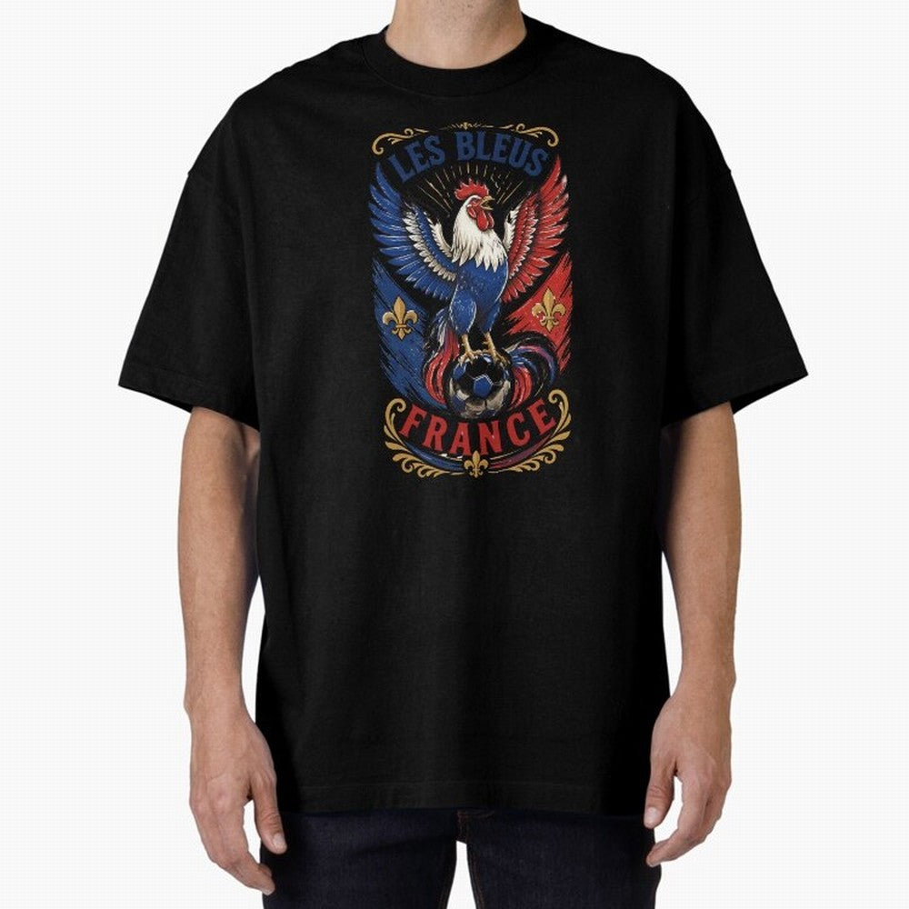 France Soccer Rooster - Les Bleus Vintage Patriotic Football Fan T-Shirt Classic T-Shirt Share FIFA World Cup 2026 USA Canada Mexico Spirit, Made for France and Portugal, Mbappe and Neymar, Football History, Final Match Energy, Crowd Noise and Once