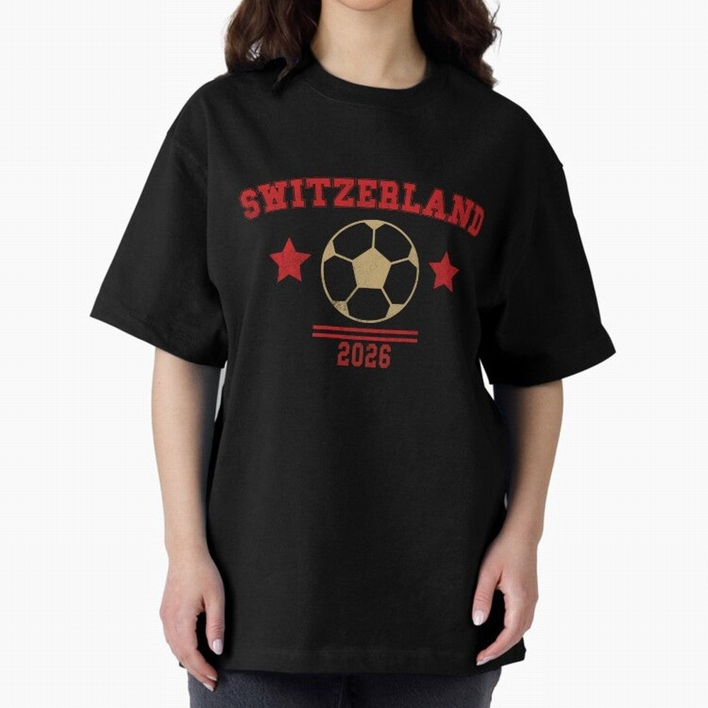 Switzerland ¡ª Vintage Soccer Tee Classic T-Shirt Celebrate Supporters United by FIFA World Cup 2026 Group Stage Built around Cristiano Ronaldo, Argentina, France and Brazil Energy, Match Day Excitement, Supporter Culture, Golden Goals and Global