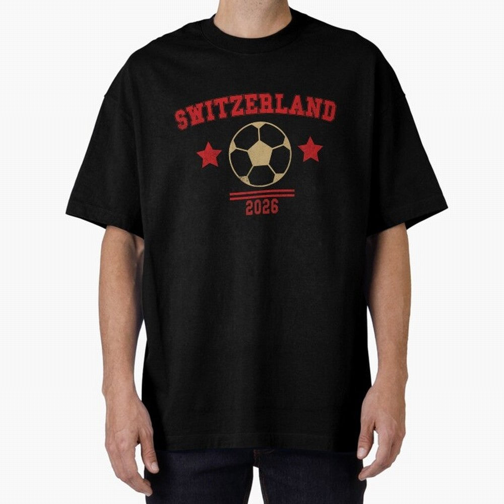 Switzerland ¡ª Vintage Soccer Tee Classic T-Shirt Celebrate Supporters United by FIFA World Cup 2026 Group Stage Built around Cristiano Ronaldo, Argentina, France and Brazil Energy, Match Day Excitement, Supporter Culture, Golden Goals and Global