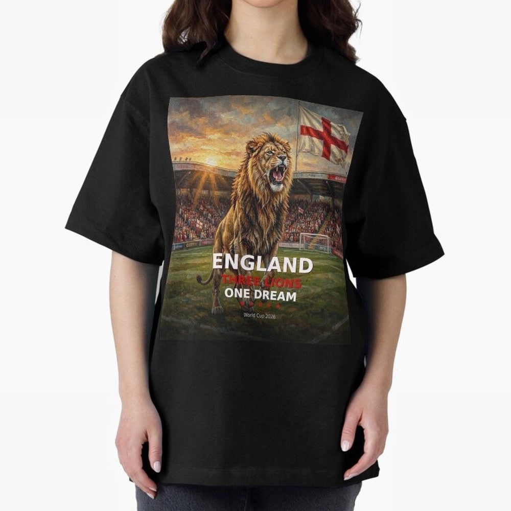 England Three Lions One Dream - World Cup 2026 Soccer Fan Tee Classic T-Shirt Show Championship Spirit for Global Football Passion for FIFA World Cup 2026, Built around Mbappe, Germany, Soccer Culture, Superstar Moments, National Team Dreams and