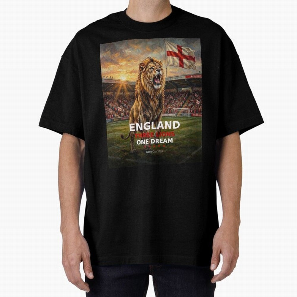 England Three Lions One Dream - World Cup 2026 Soccer Fan Tee Classic T-Shirt Show Championship Spirit for Global Football Passion for FIFA World Cup 2026, Built around Mbappe, Germany, Soccer Culture, Superstar Moments, National Team Dreams and