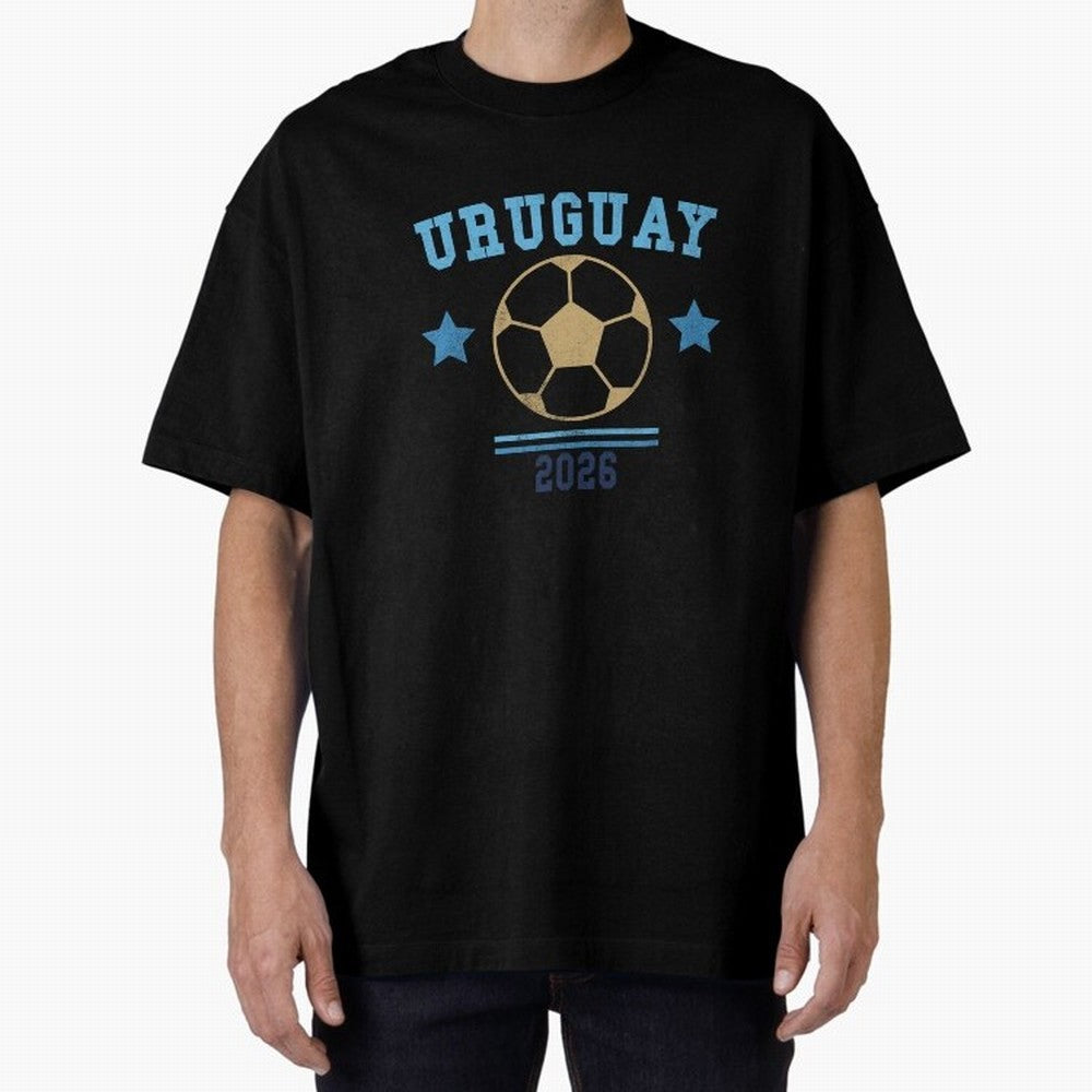 Uruguay 2026 ¡ª Vintage Soccer Tee Classic T-Shirt Remember FIFA World Cup 2026 Spirit, Filled with England and Germany, Messi, Championship Spirit, Famous Goals, Roaring Crowds and International Football Unity; Made for Collectors Who Enjoy Iconic