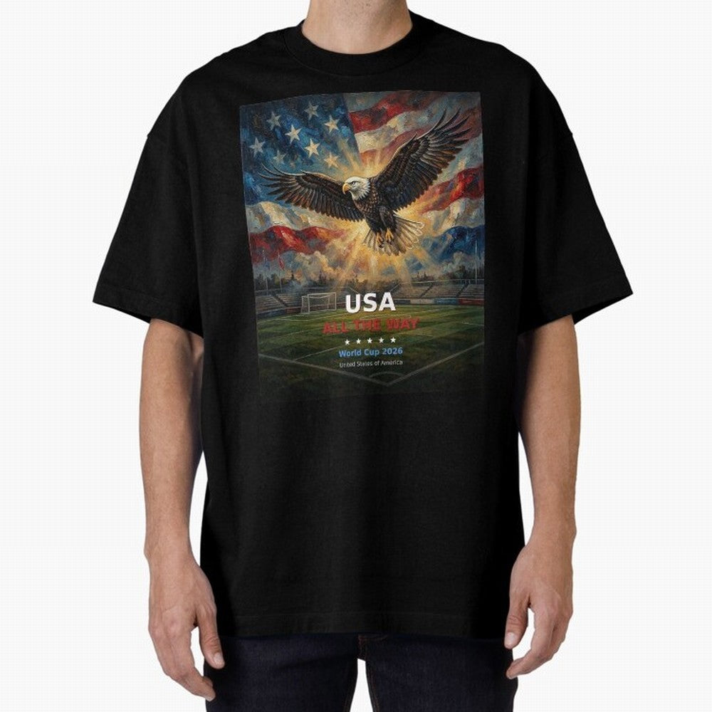 USA All The Way - American Eagle Soccer World Cup 2026 Tee Classic T-Shirt Enjoy the FIFA World Cup 2026 Group Stage Journey through Neymar, Haaland and Cristiano Ronaldo Highlights, Netherlands Pride, Supporter Pride, Iconic Celebrations,