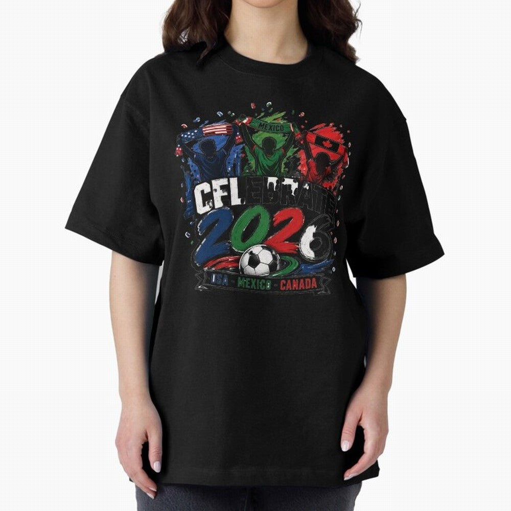 Celebrate 2026 USA Mexico Canada Soccer Fans Classic T-Shirt Celebrate Classic Football Spirit in Global Football Passion for FIFA World Cup 2026, Celebrating Mbappe and Neymar, Spain and Netherlands, Match Day Excitement, Supporter Culture, Golden
