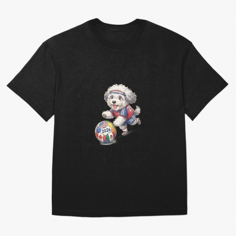 Cute Sheepdog Soccer Star - 2026 World Cup Fluffy Puppy Classic T-Shirt Follow the Road to the FIFA World Cup 2026 USA Canada Mexico Journey through Haaland and Mbappe Highlights, England and Germany Pride, Tournament Hype, Historic Matchups,