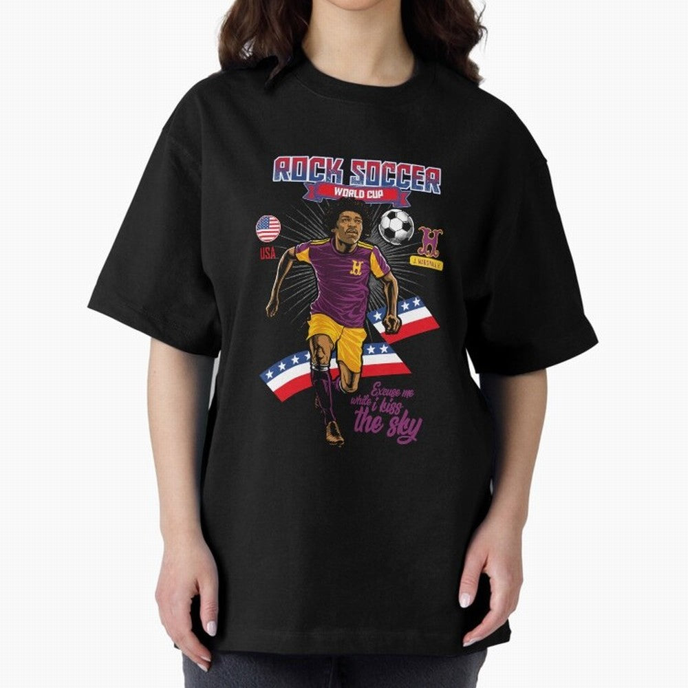 Rock Soccer World Cup Classic T-Shirt Celebrate Rivalries and Pride in FIFA World Cup 2026 USA Canada Mexico Spirit, Made for Argentina and Brazil, Messi and Cristiano Ronaldo, Football Passion, Legendary Performances, Festival Vibes and Supporter