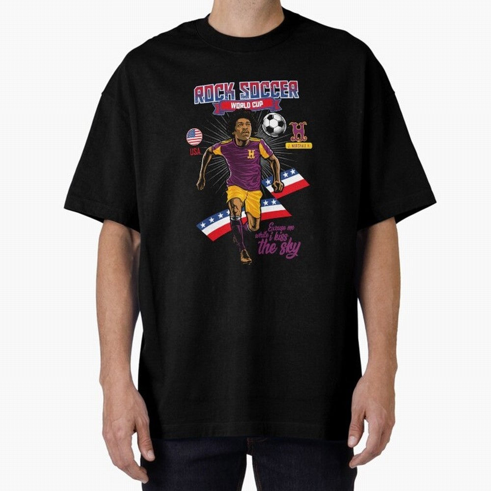 Rock Soccer World Cup Classic T-Shirt Celebrate Rivalries and Pride in FIFA World Cup 2026 USA Canada Mexico Spirit, Made for Argentina and Brazil, Messi and Cristiano Ronaldo, Football Passion, Legendary Performances, Festival Vibes and Supporter