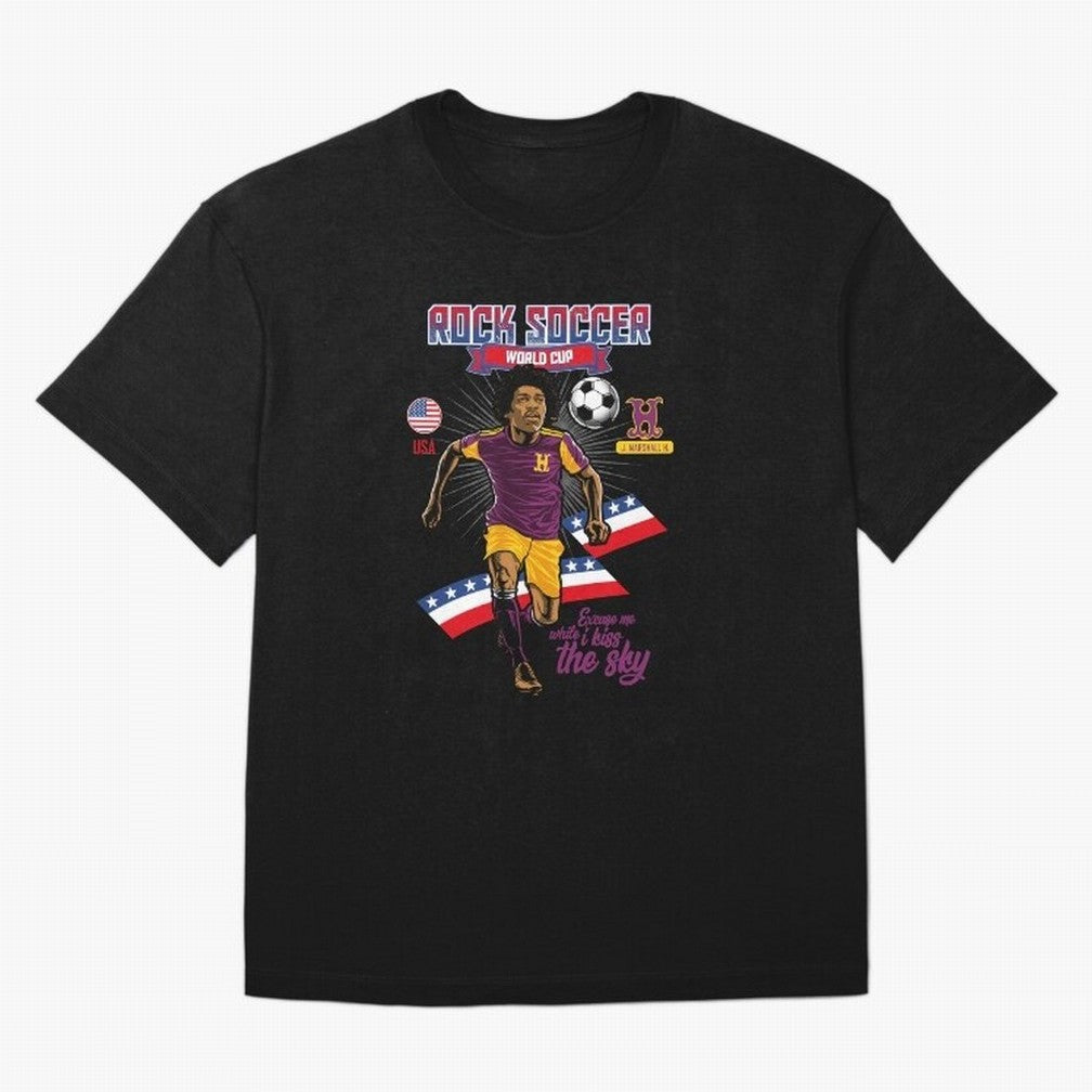 Rock Soccer World Cup Classic T-Shirt Celebrate Rivalries and Pride in FIFA World Cup 2026 USA Canada Mexico Spirit, Made for Argentina and Brazil, Messi and Cristiano Ronaldo, Football Passion, Legendary Performances, Festival Vibes and Supporter