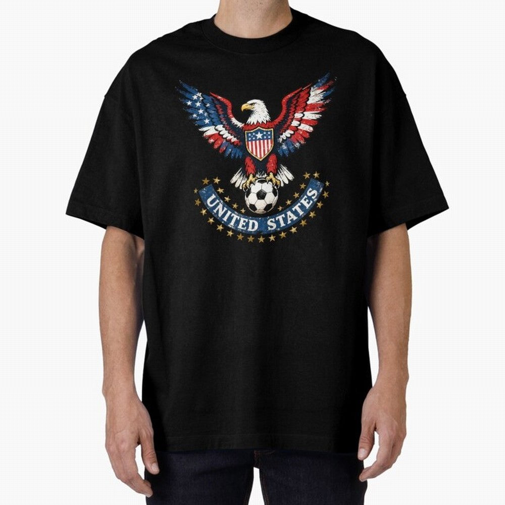 USA Soccer Eagle - United States Football Fan Classic T-Shirt Celebrate Fan Culture around Match Day Hype around FIFA World Cup 2026 Group Stage, Messi and Cristiano Ronaldo, Netherlands, Championship Spirit, Famous Goals, Roaring Crowds and
