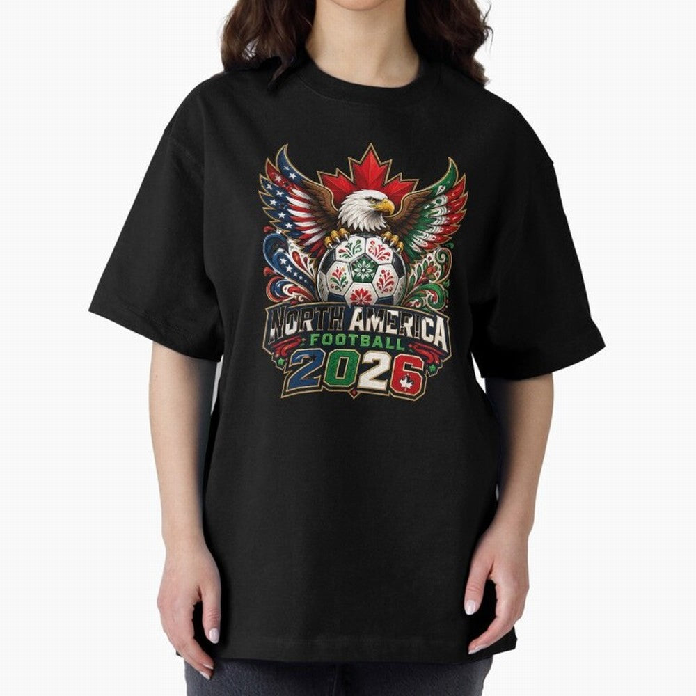 United by Football 2026 North America Soccer Design Classic T-Shirt Experience FIFA World Cup 2026 Featuring Haaland and Mbappe, Argentina, France and Brazil Energy, Goal Celebration Energy, Supporter Heritage, Football Icons and Worldwide