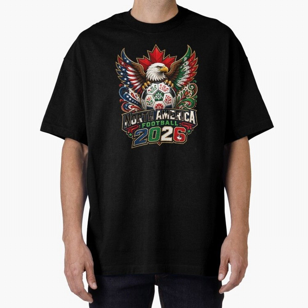United by Football 2026 North America Soccer Design Classic T-Shirt Experience FIFA World Cup 2026 Featuring Haaland and Mbappe, Argentina, France and Brazil Energy, Goal Celebration Energy, Supporter Heritage, Football Icons and Worldwide