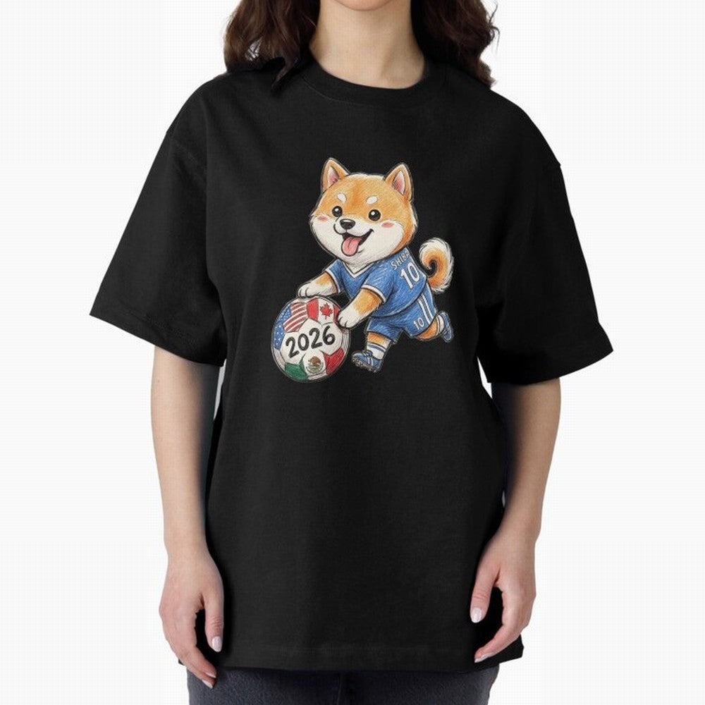 Cute Shiba Inu Soccer Star #10 - World Cup 2026 Edition Classic T-Shirt Join Supporters Worldwide for FIFA World Cup 2026 Group Stage Spirit, Driven by England, Mbappe, Tournament Hype, Historic Matchups, Family Viewing Parties and Global Sports