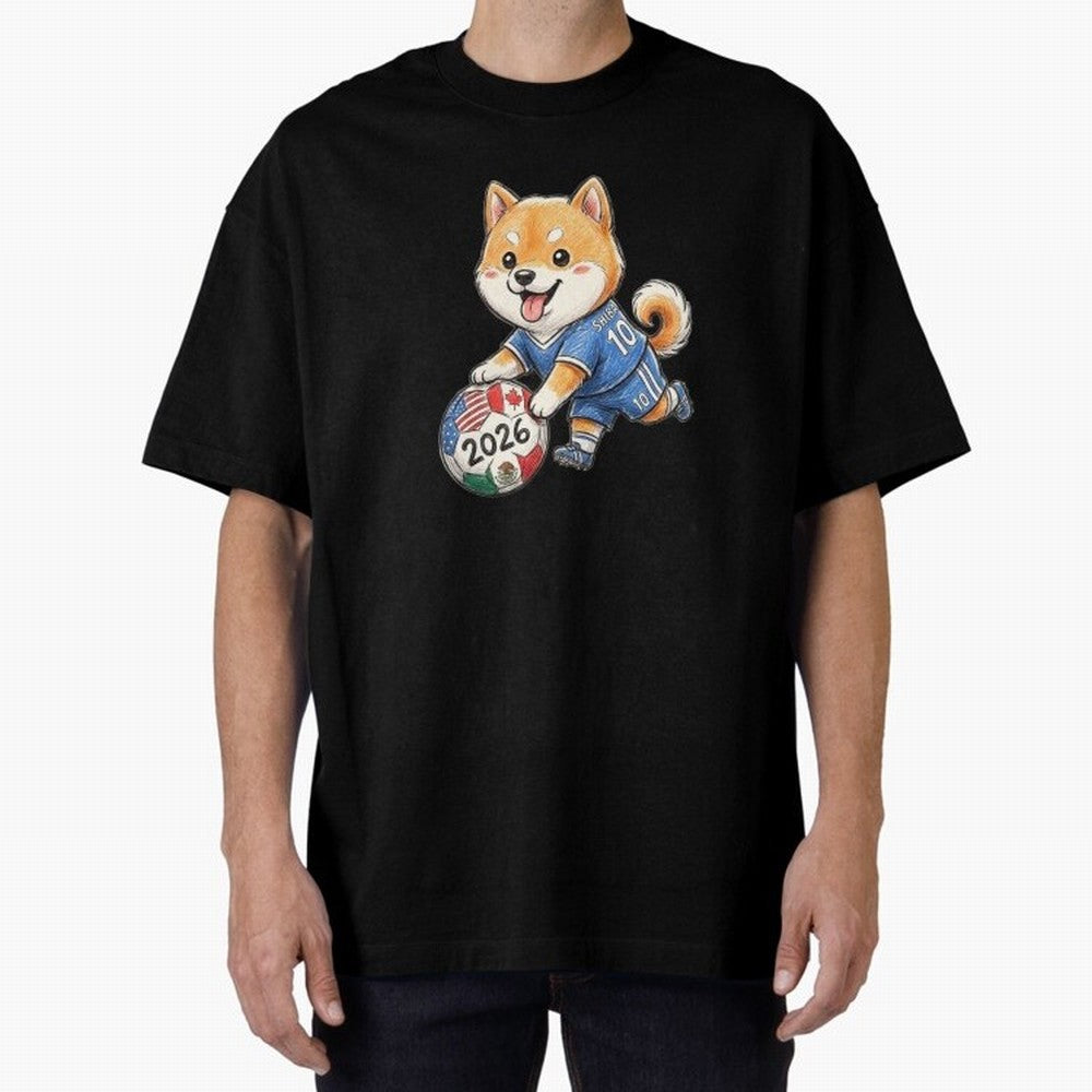 Cute Shiba Inu Soccer Star #10 - World Cup 2026 Edition Classic T-Shirt Join Supporters Worldwide for FIFA World Cup 2026 Group Stage Spirit, Driven by England, Mbappe, Tournament Hype, Historic Matchups, Family Viewing Parties and Global Sports