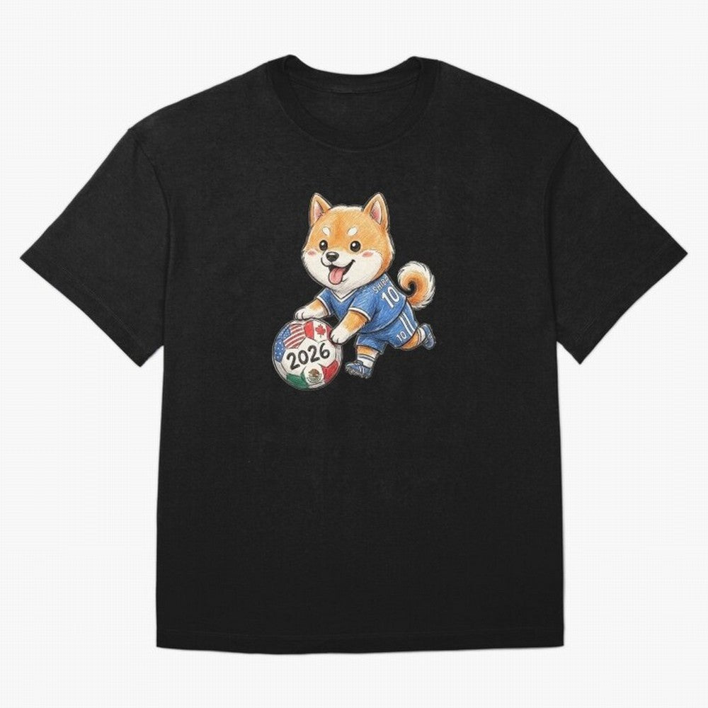 Cute Shiba Inu Soccer Star #10 - World Cup 2026 Edition Classic T-Shirt Join Supporters Worldwide for FIFA World Cup 2026 Group Stage Spirit, Driven by England, Mbappe, Tournament Hype, Historic Matchups, Family Viewing Parties and Global Sports