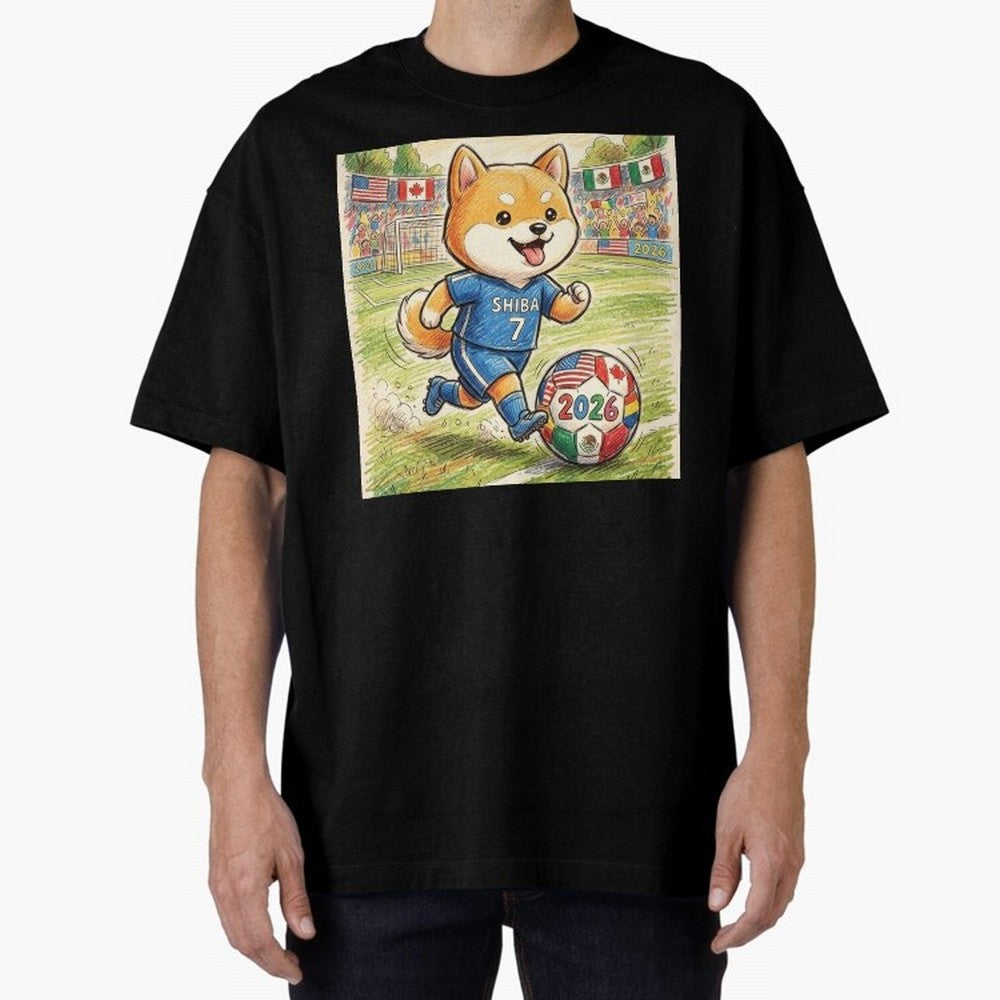 2026 World Cup Shiba Inu Ace #7 - Stadium Action Art Classic T-Shirt Bring Trophy Dreams to Global Football Passion for FIFA World Cup 2026, with CR7 and Messi, England, Retro Football Energy, Iconic Rivalries, Trophy Chase Drama and Stadium