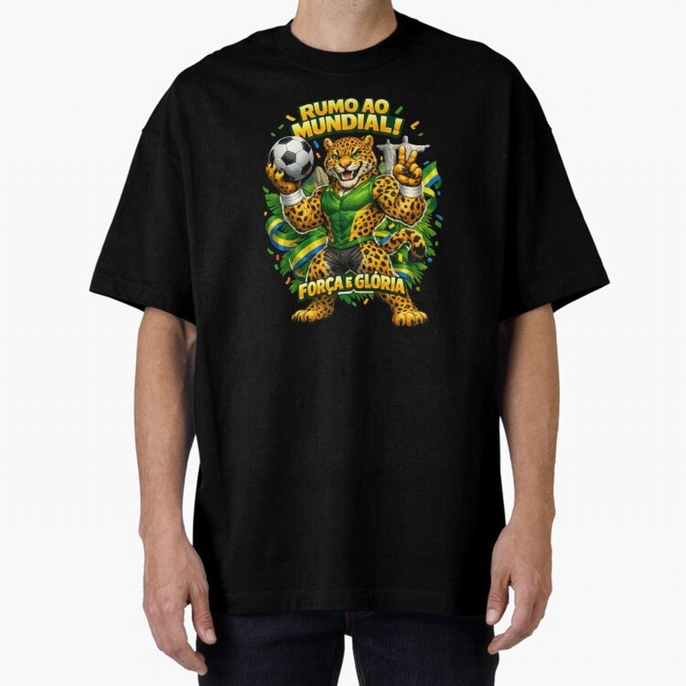 Brazil World Cup 2026 Jaguar Fan Art Classic T-Shirt Elevate Global Football Passion for FIFA World Cup 2026 Group Stage, Featuring Messi, CR7 and Mbappe, England, Match Day Excitement, Supporter Culture, Golden Goals and Global Football Passion;
