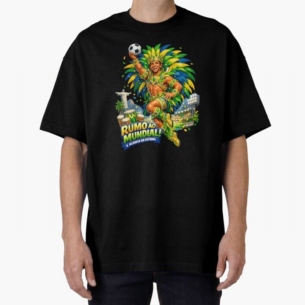Brazil World Cup 2026 Carnival Fan Art Classic T-Shirt Bring International Match Energy to FIFA World Cup 2026 USA Canada Mexico Inspired by CR7 and Messi, Argentina and Brazil Energy, Classic Soccer Heritage, Championship Pressure, Fan Loyalty and