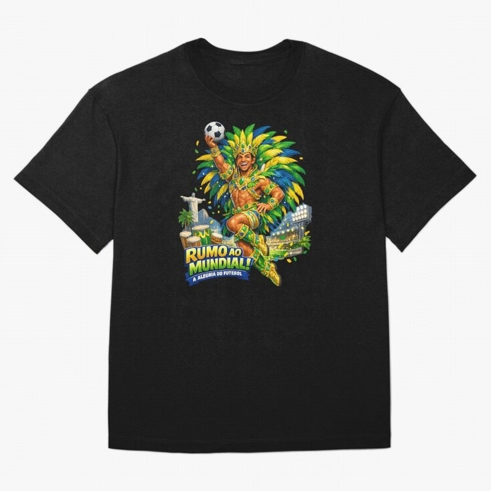Brazil World Cup 2026 Carnival Fan Art Classic T-Shirt Bring International Match Energy to FIFA World Cup 2026 USA Canada Mexico Inspired by CR7 and Messi, Argentina and Brazil Energy, Classic Soccer Heritage, Championship Pressure, Fan Loyalty and
