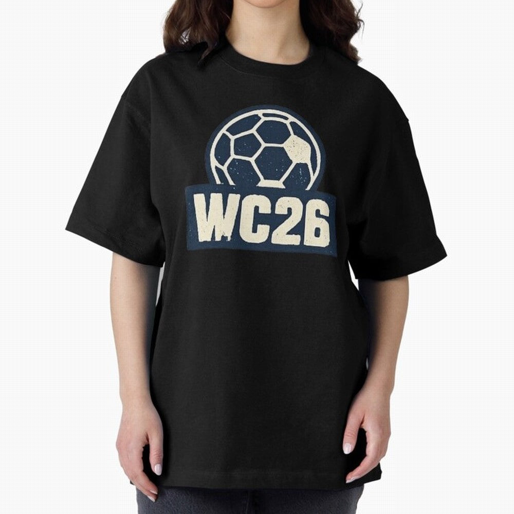 WC26 Retro Soccer Ball Vintage Football Fan Design Classic T-Shirt Keep Football History Alive during Global Football Passion for FIFA World Cup 2026 USA Canada Mexico, Inspired by Cristiano Ronaldo, Haaland and CR7, Argentina, Football History,