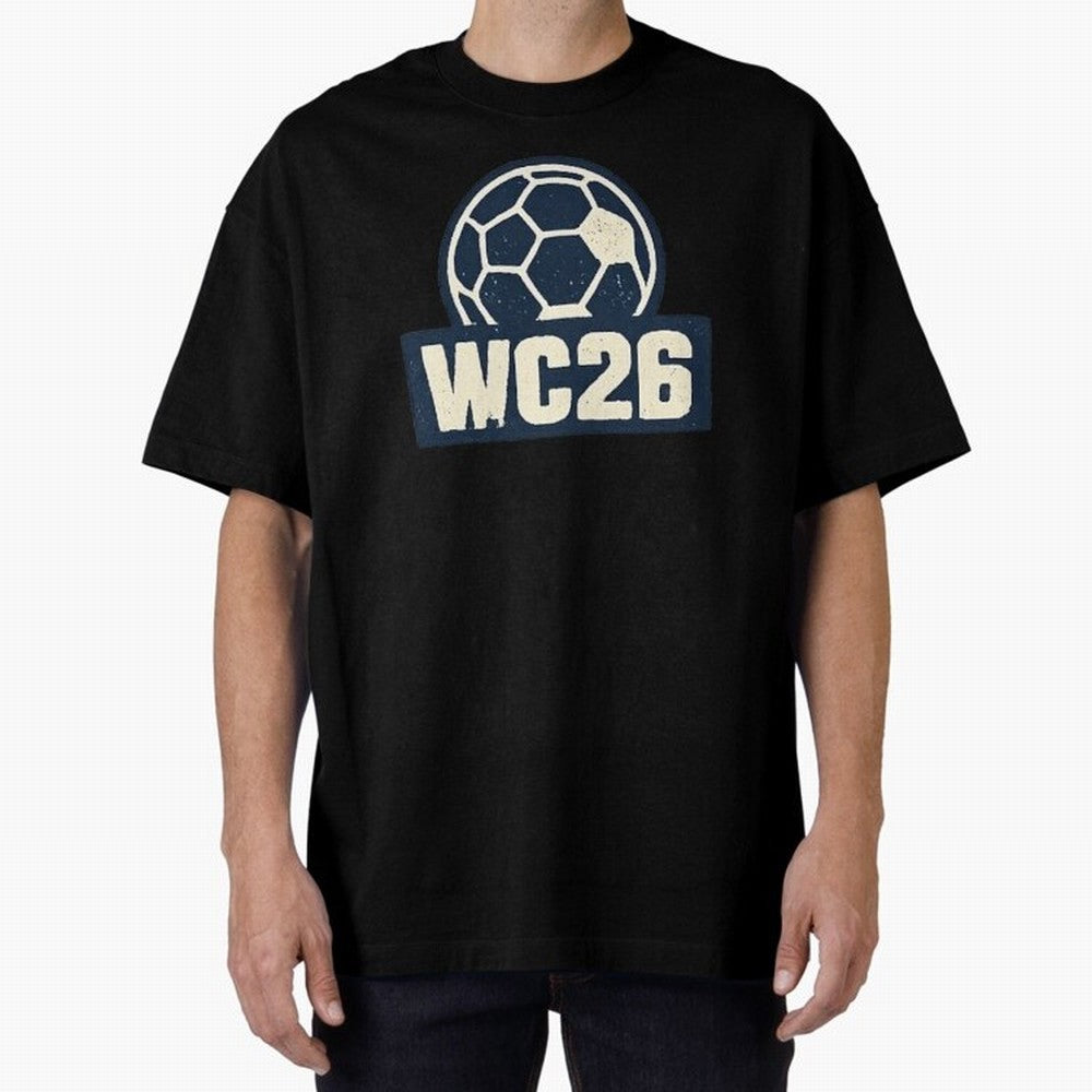 WC26 Retro Soccer Ball Vintage Football Fan Design Classic T-Shirt Keep Football History Alive during Global Football Passion for FIFA World Cup 2026 USA Canada Mexico, Inspired by Cristiano Ronaldo, Haaland and CR7, Argentina, Football History,