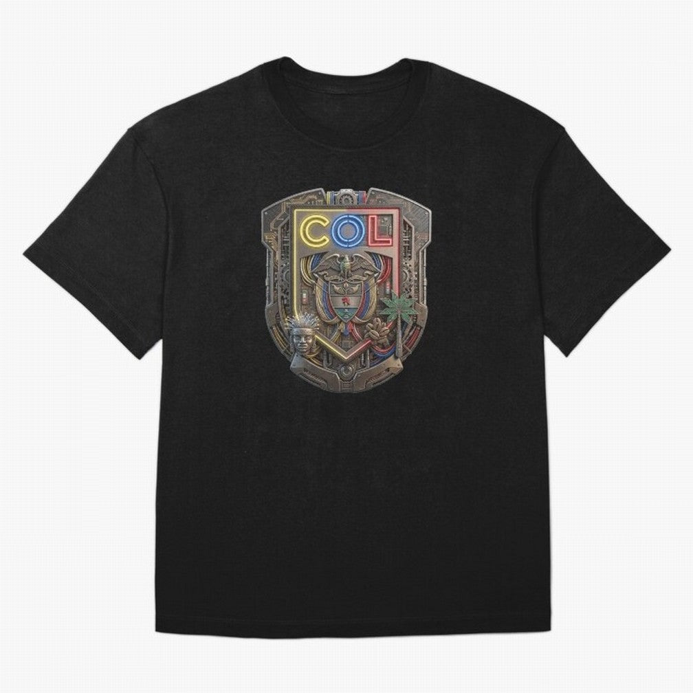 Feel the passion of Colombia with this dynamic Shield and soccer player design Classic T-Shirt Celebrate Fan Culture around Match Day Hype around FIFA World Cup 2026 Group Stage, Messi, CR7 and Mbappe, Portugal, Global Supporter Spirit, Legendary