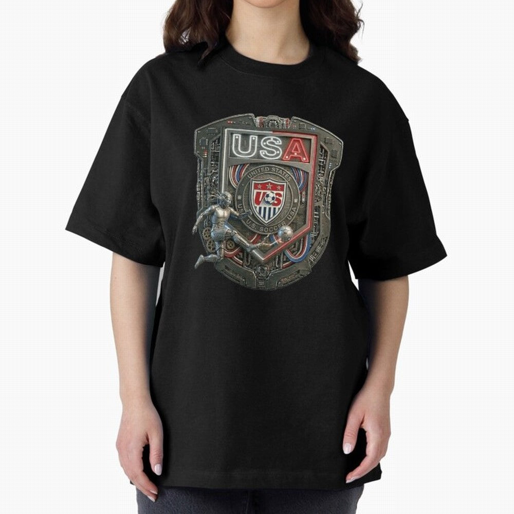 USA SOCCER SHIELD KICKING BALL Classic T-Shirt Bring Match Day Fire to Global Football Passion for FIFA World Cup 2026 USA Canada Mexico, Connected to Neymar, Haaland and Cristiano Ronaldo, Spain, Football History, Final Match Energy, Crowd Noise
