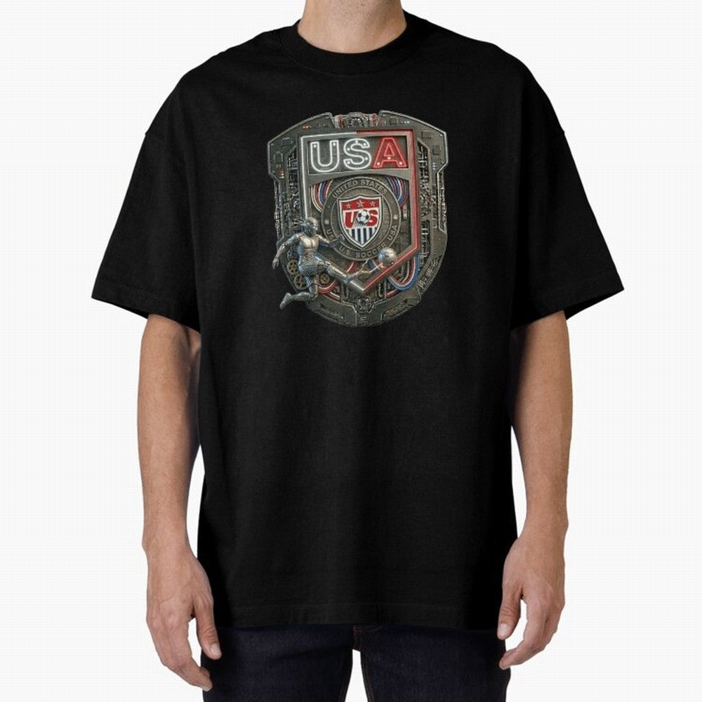 USA SOCCER SHIELD KICKING BALL Classic T-Shirt Bring Match Day Fire to Global Football Passion for FIFA World Cup 2026 USA Canada Mexico, Connected to Neymar, Haaland and Cristiano Ronaldo, Spain, Football History, Final Match Energy, Crowd Noise