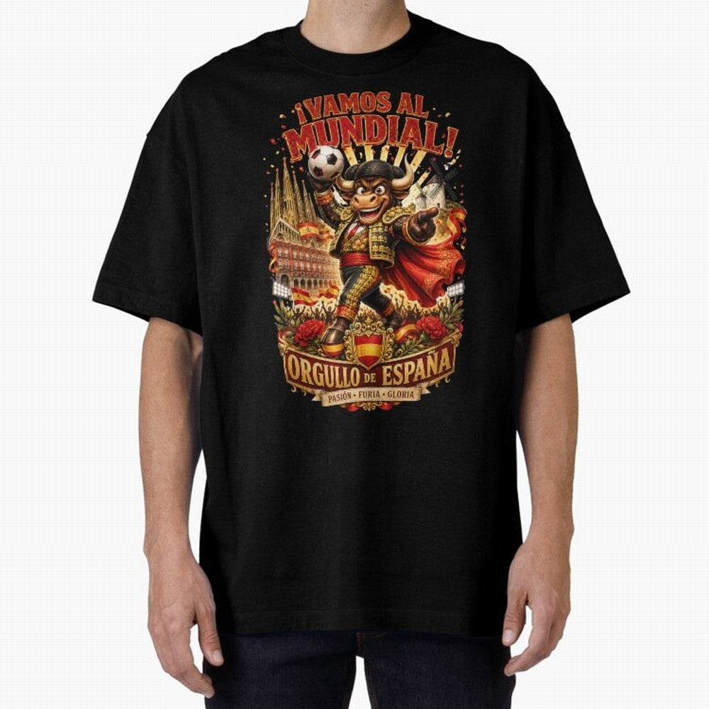Spain World Cup 2026 Bull Fan Art Classic T-Shirt Bring World Football Passion into FIFA World Cup 2026 USA Canada Mexico Centered on CR7 and Messi, Brazil, Portugal and Argentina Energy, Stadium Memories, Football Loyalty, International Chants and