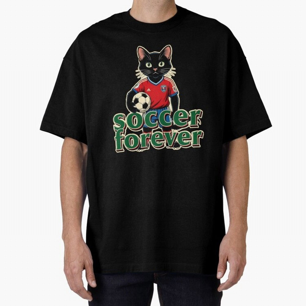 Soccer Forever Retro Cat Classic T-Shirt Honor the Football Icons of Match Day Hype around FIFA World Cup 2026 USA Canada Mexico, Messi, England, Football Passion, Legendary Performances, Festival Vibes and Supporter Community; Great for Watch